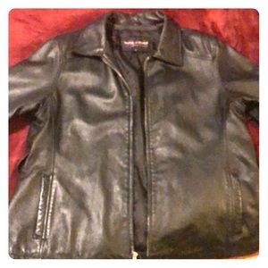 Black women’s leather jacket